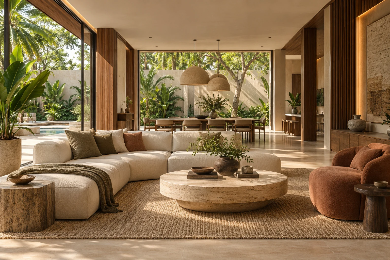 Featured living space — 3D render