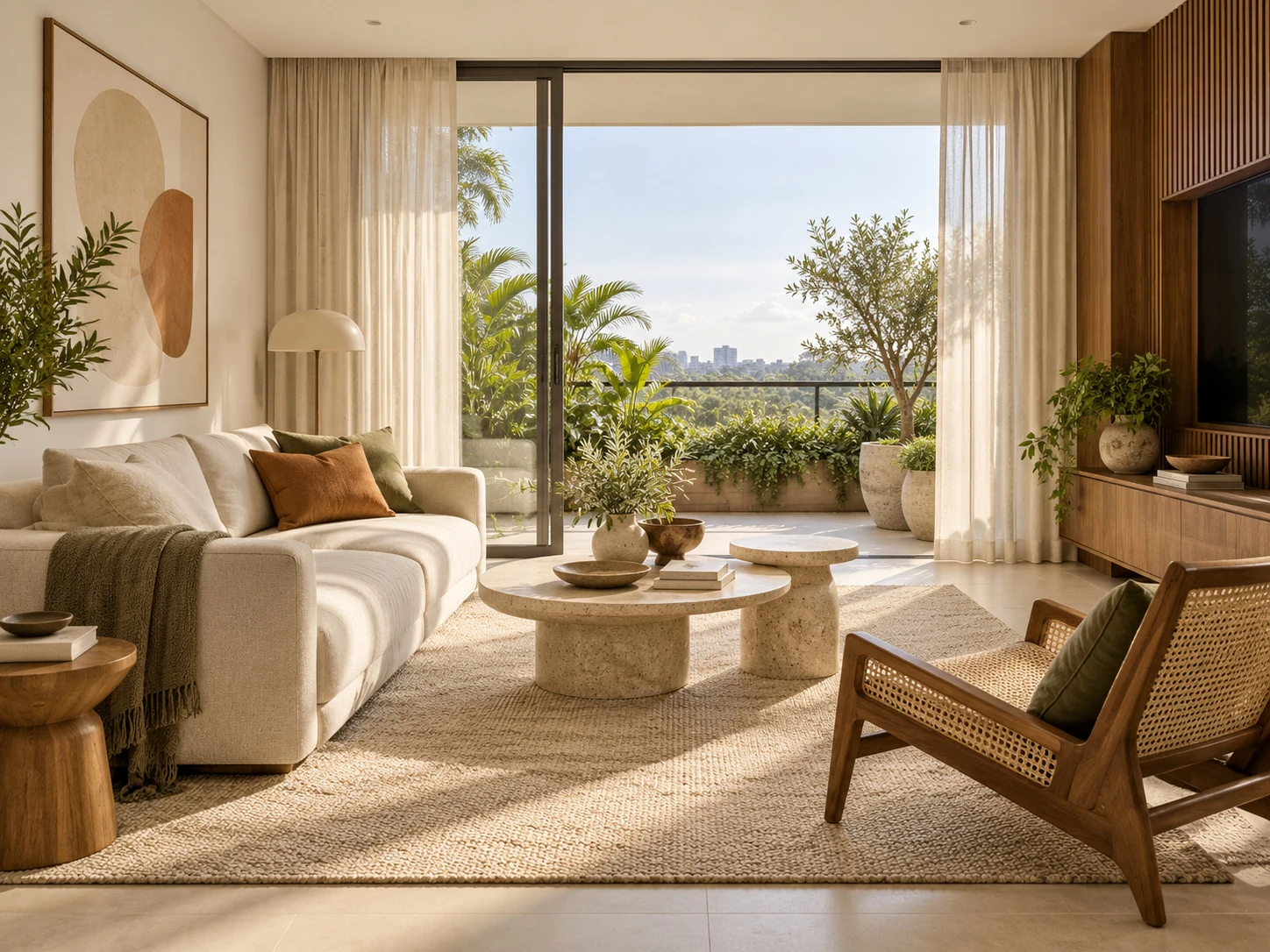 Living Room — 3D render